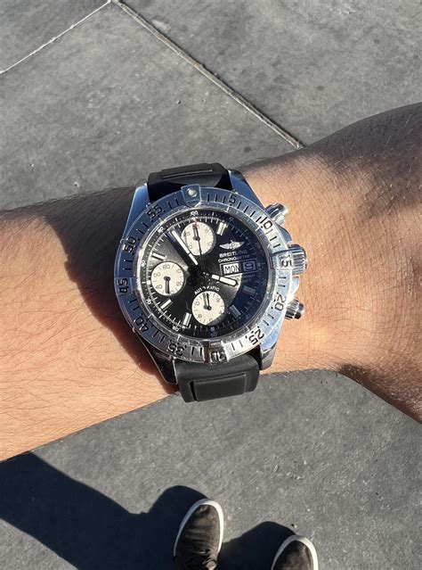 swimming panda breitling superocean chronograph a13340|Breitling a13340 review.